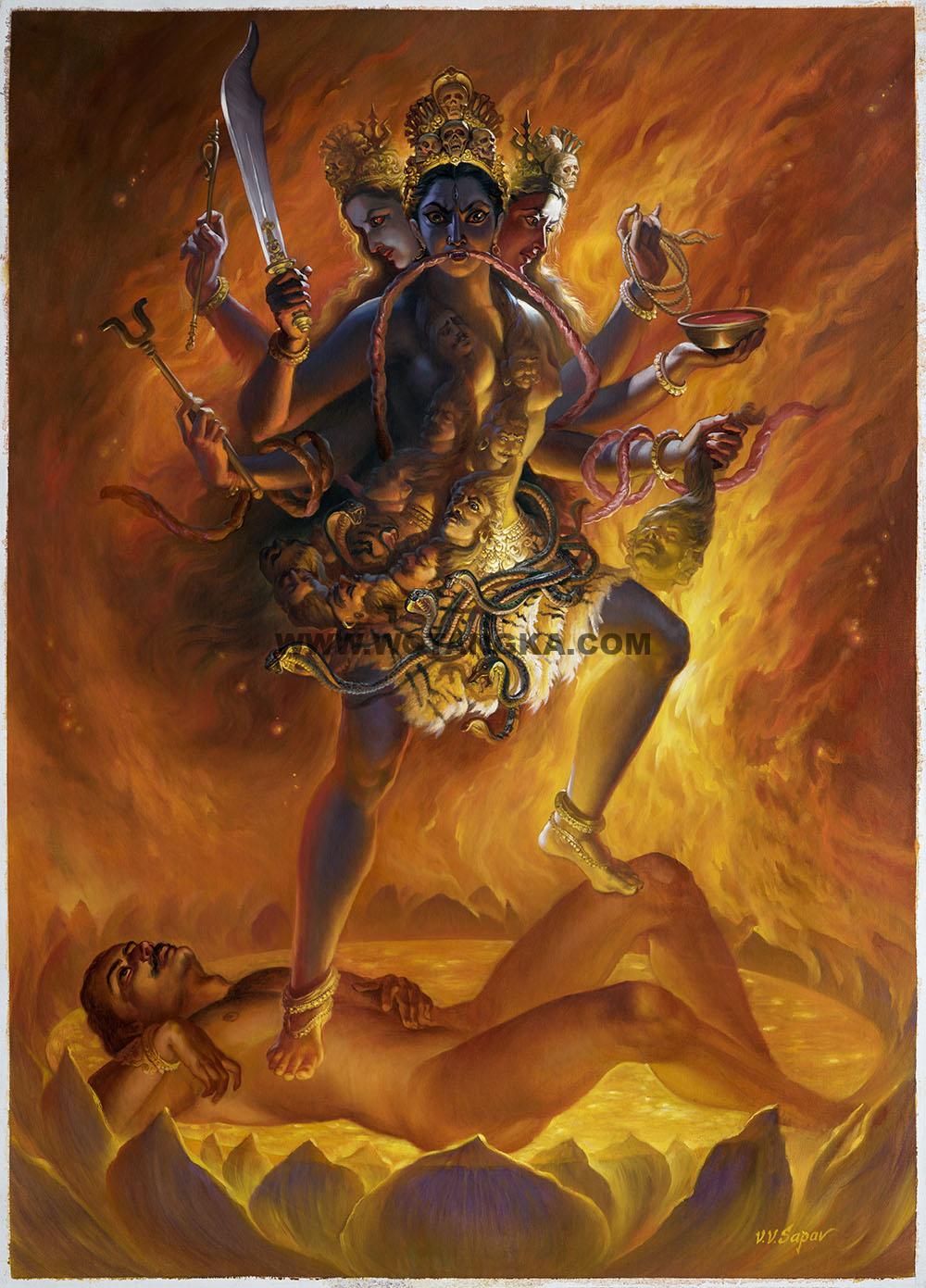 沃唐卡编号AC95685：颦眉圣度母