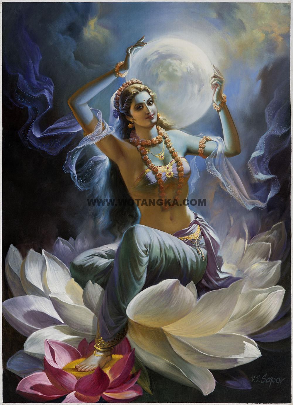 沃唐卡编号AC95688：震撼三界母