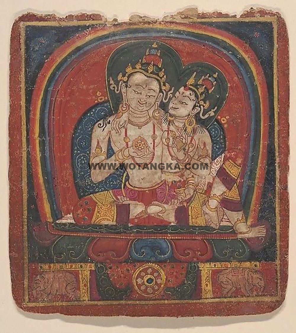 沃唐卡编号AC97305：金刚萨埵