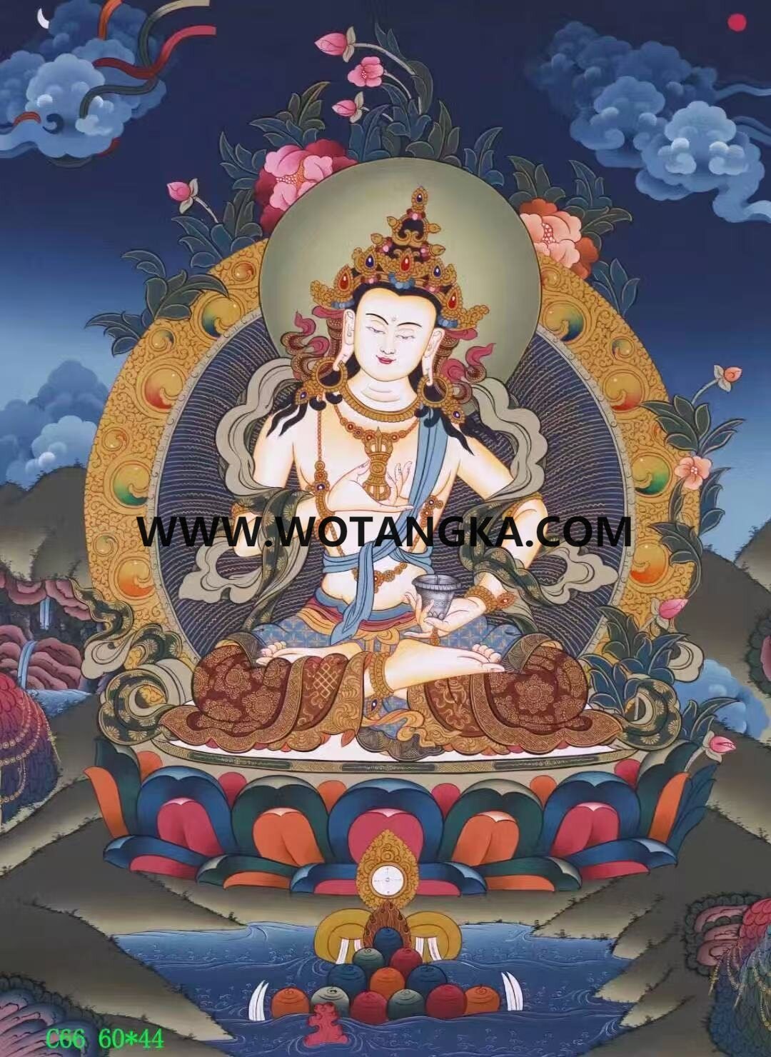 编号138-375819：彩绘唐卡-金刚萨埵（60*44CM左右）