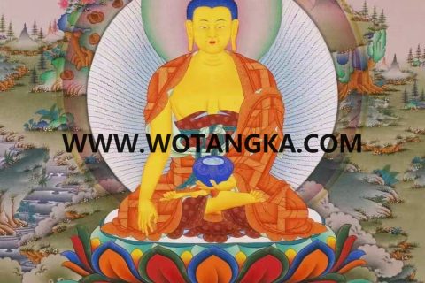 编号138-549682：嘎玛嘎赤-释迦牟尼佛（75*51CM左右）