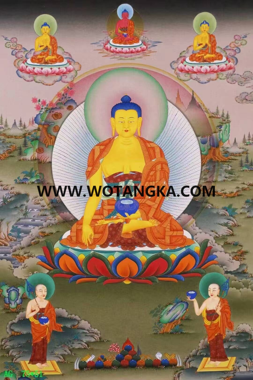 编号138-549682：嘎玛嘎赤-释迦牟尼佛（75*51CM左右）