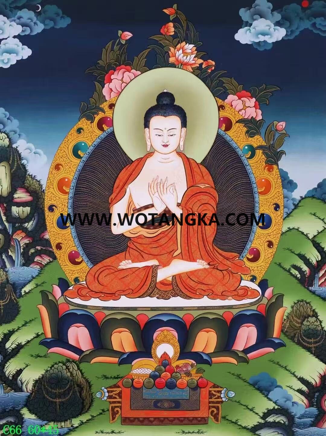 编号138-917453：彩绘唐卡-大日如来（60*45CM左右）