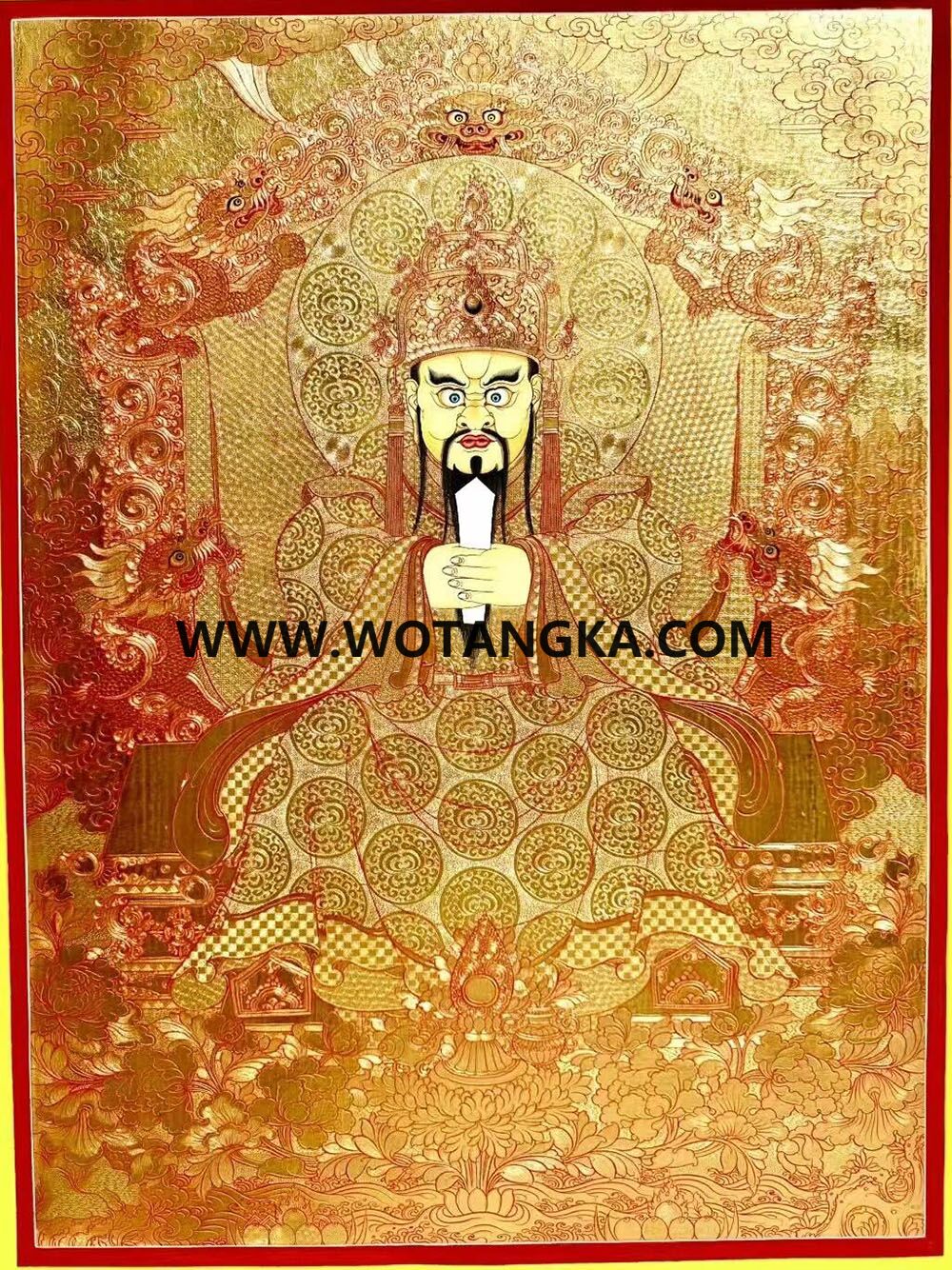 编号189-863660：黄金唐卡-龙五爷（40*30CM左右）