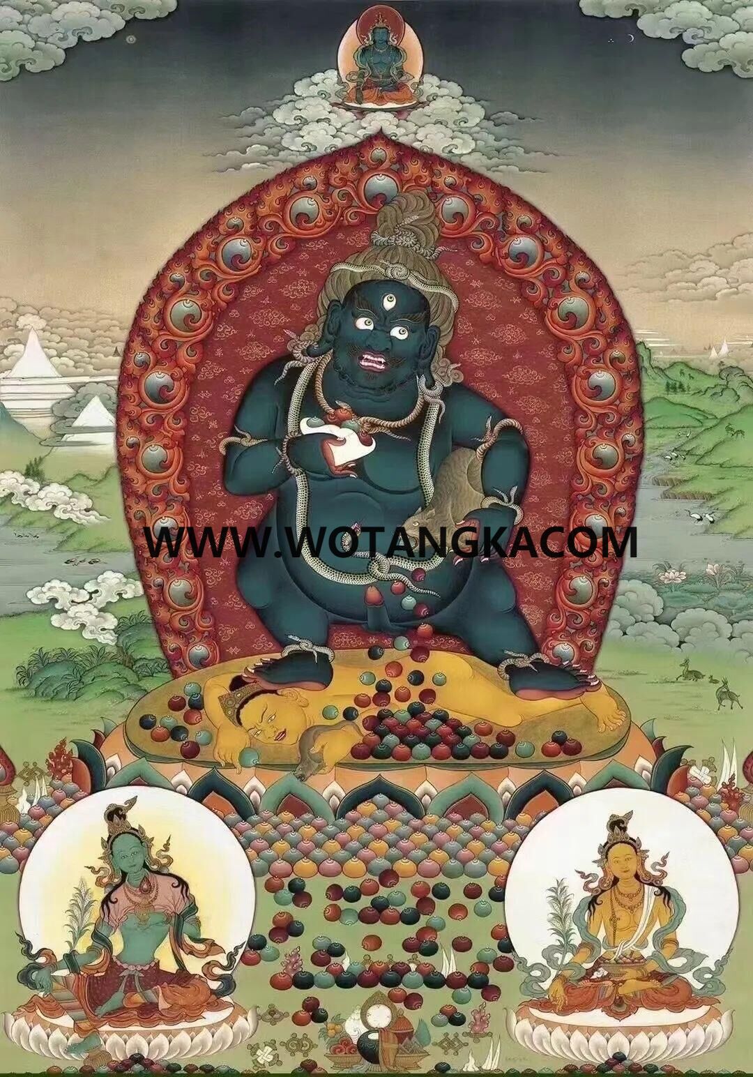 编号189-880469：嘎玛嘎赤-黑财神（60*40CM左右）