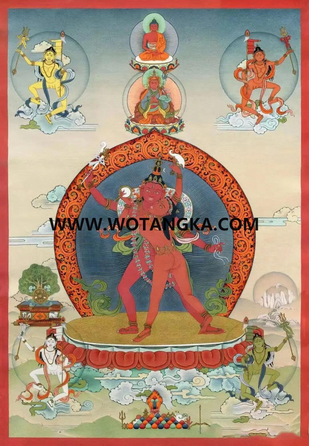 沃唐卡编号AC16927：大自在天王