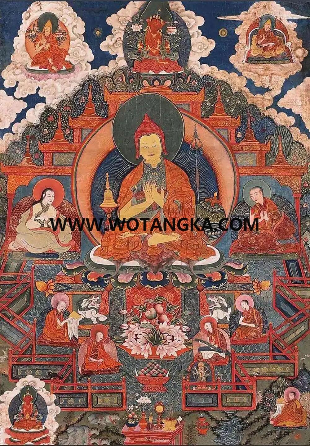 沃唐卡编号AC17385：阿底峡大师