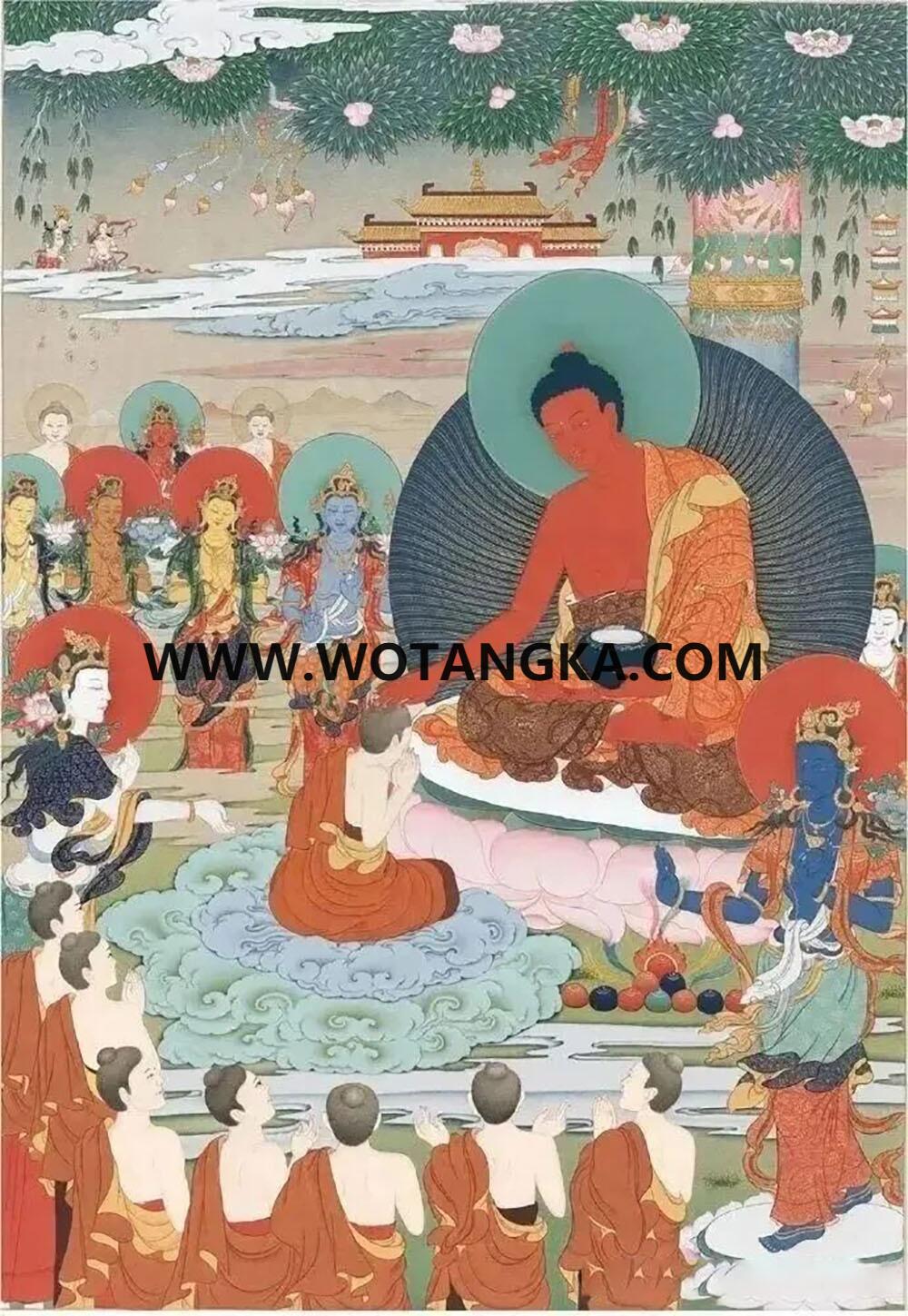 沃唐卡编号AC23663：阿弥陀佛