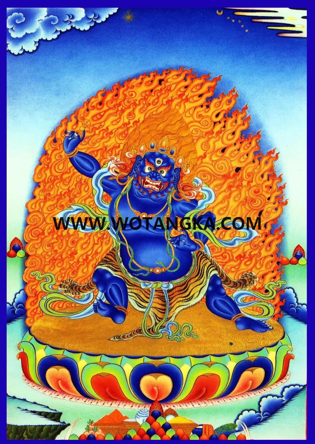 沃唐卡编号AC25634：金刚手菩萨