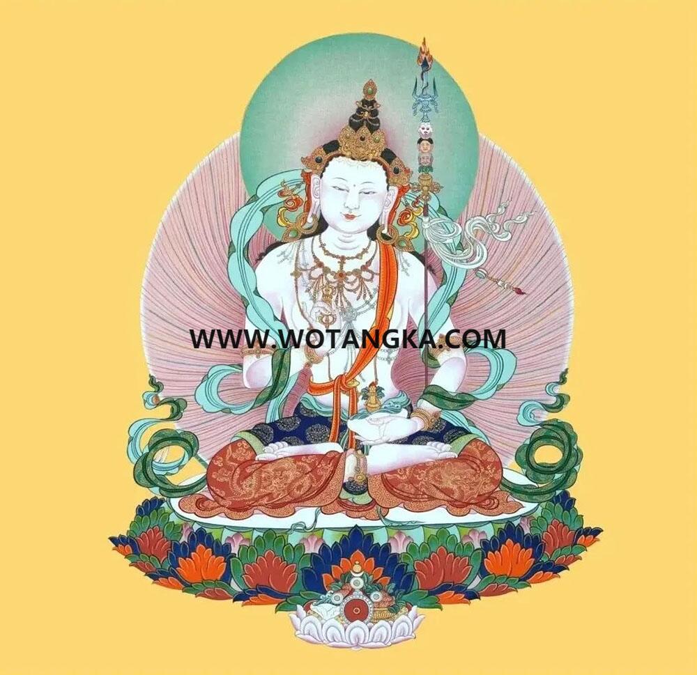 沃唐卡编号AC28749：怀业九本尊·莲花生大士