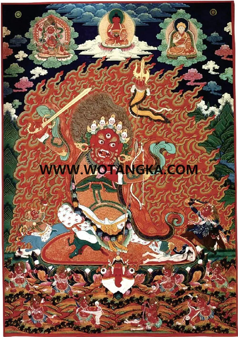 沃唐卡编号AC34287：大红司命主