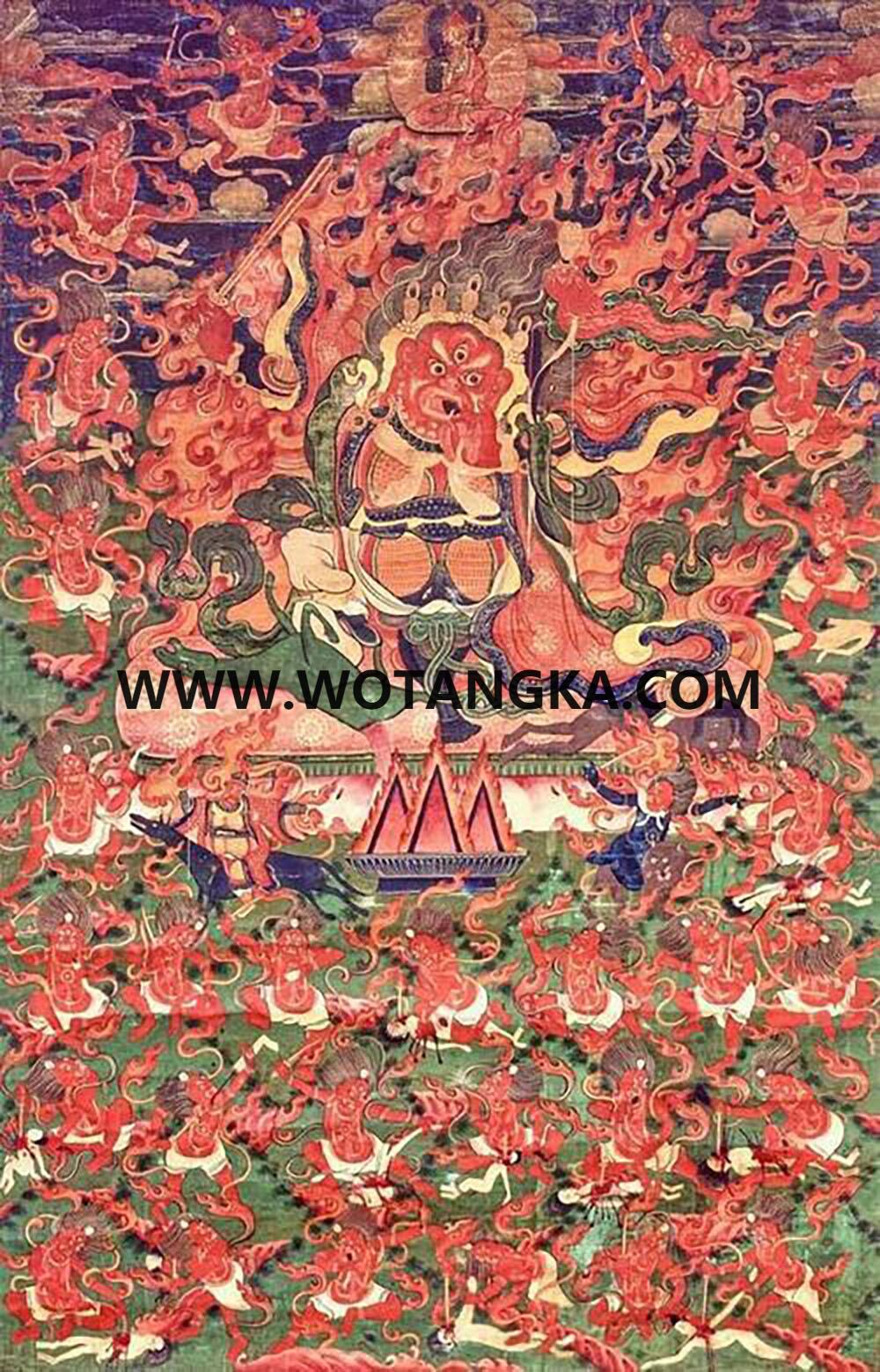 沃唐卡编号AC35479：大红司命主