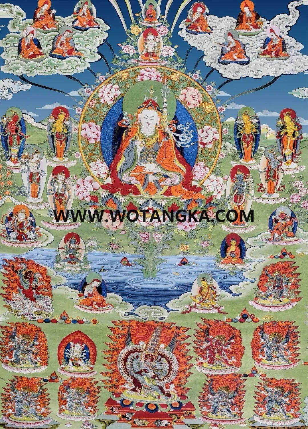 沃唐卡编号AC38245：莲花生大士