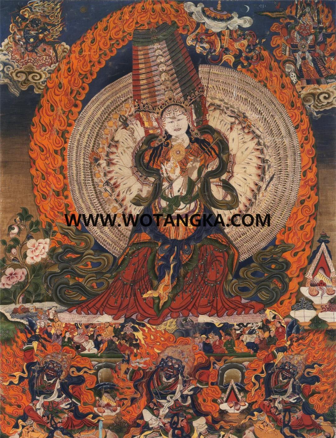 沃唐卡编号AC38751：大白伞盖佛母