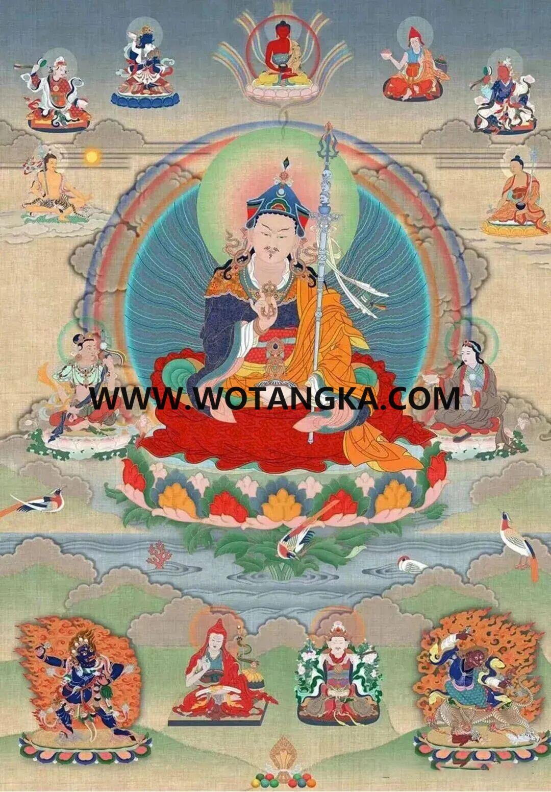 沃唐卡编号AC39512：莲花生大士