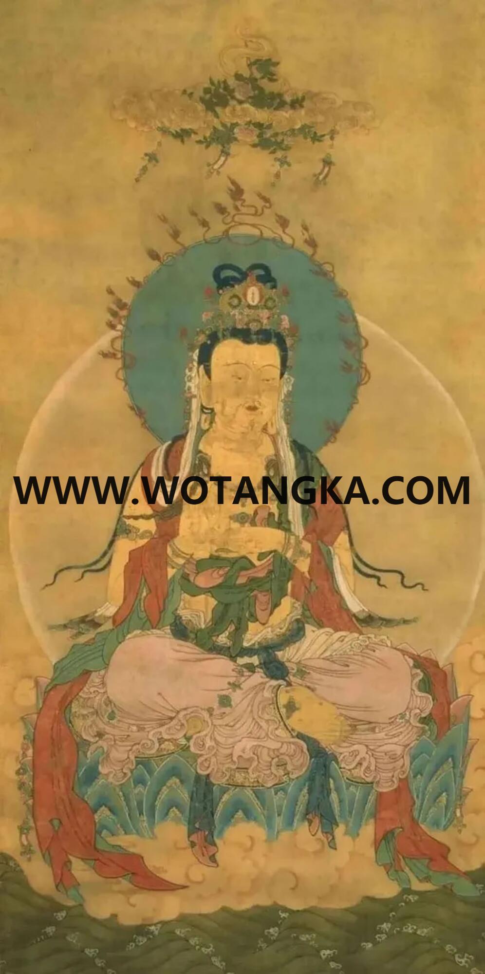 沃唐卡编号AC42967：大势至菩萨