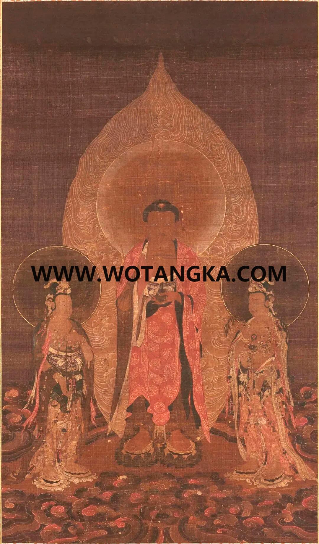 沃唐卡编号AC45361：西方三圣