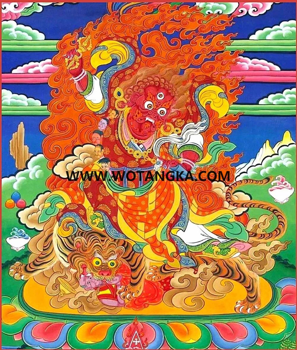 沃唐卡编号AC48165：忿怒莲师多杰卓洛