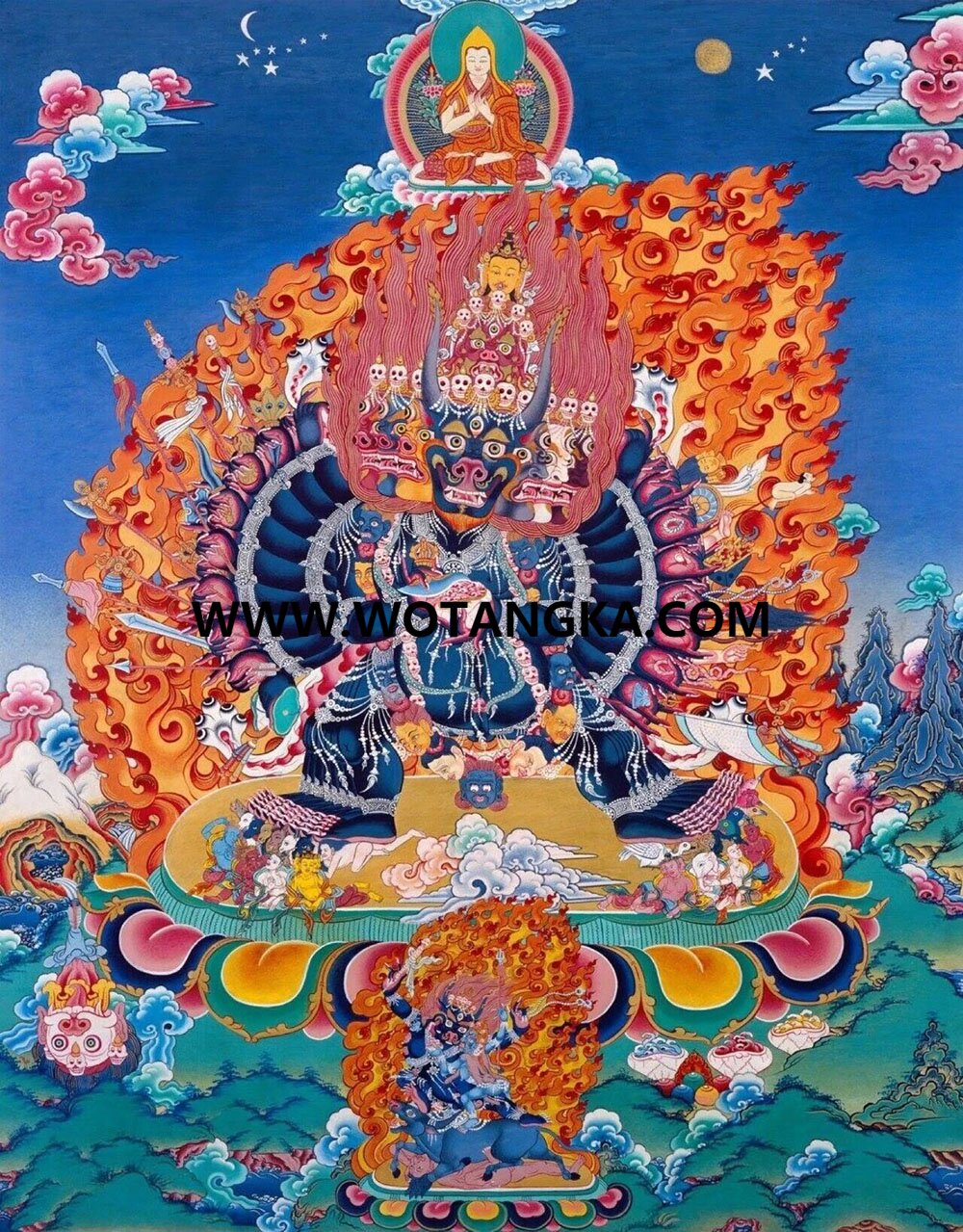 沃唐卡编号AC53894：大威德金刚