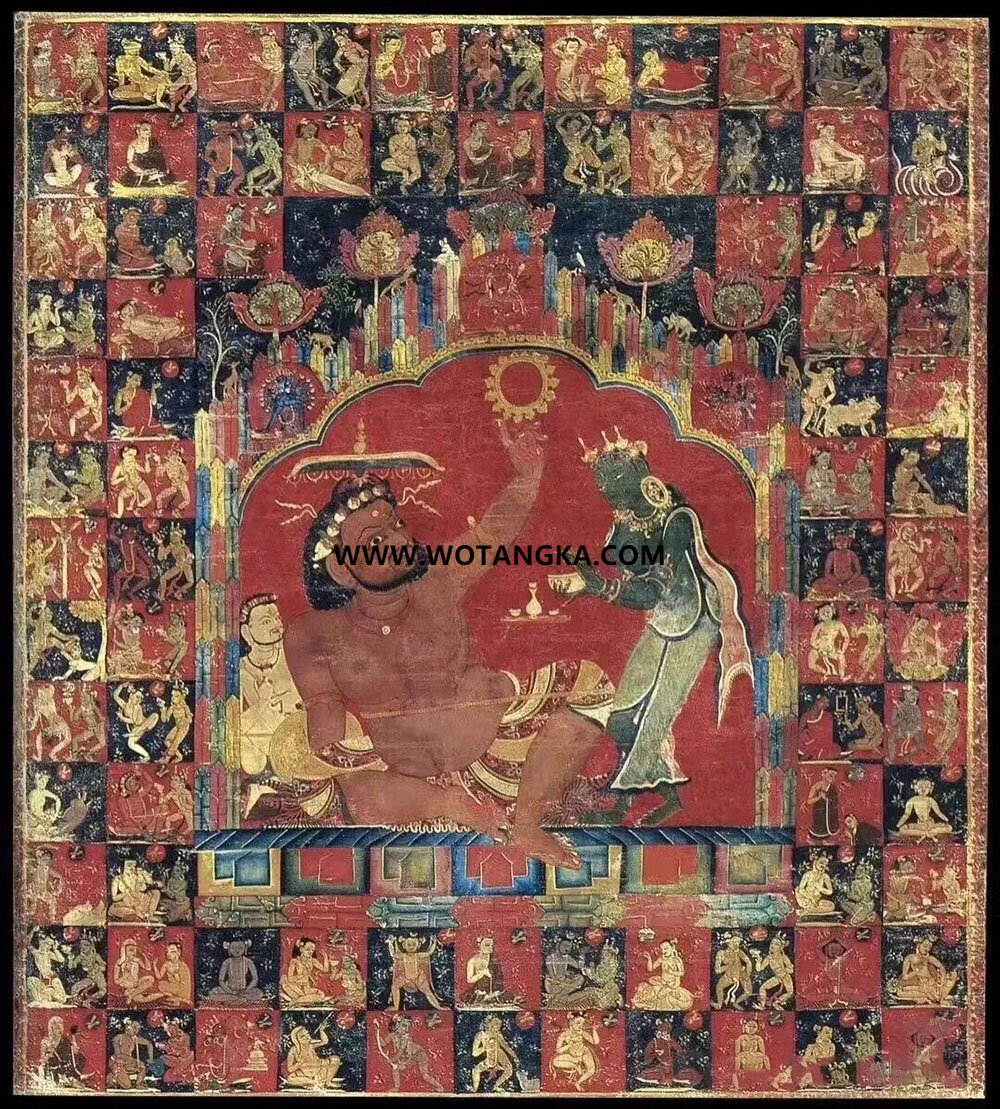 沃唐卡编号AC59424：毗卢巴尊者