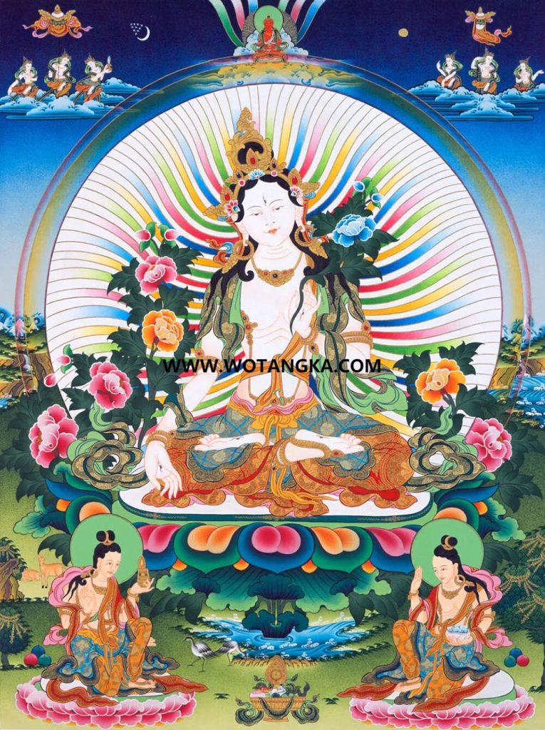 沃唐卡编号AC65829：白度母