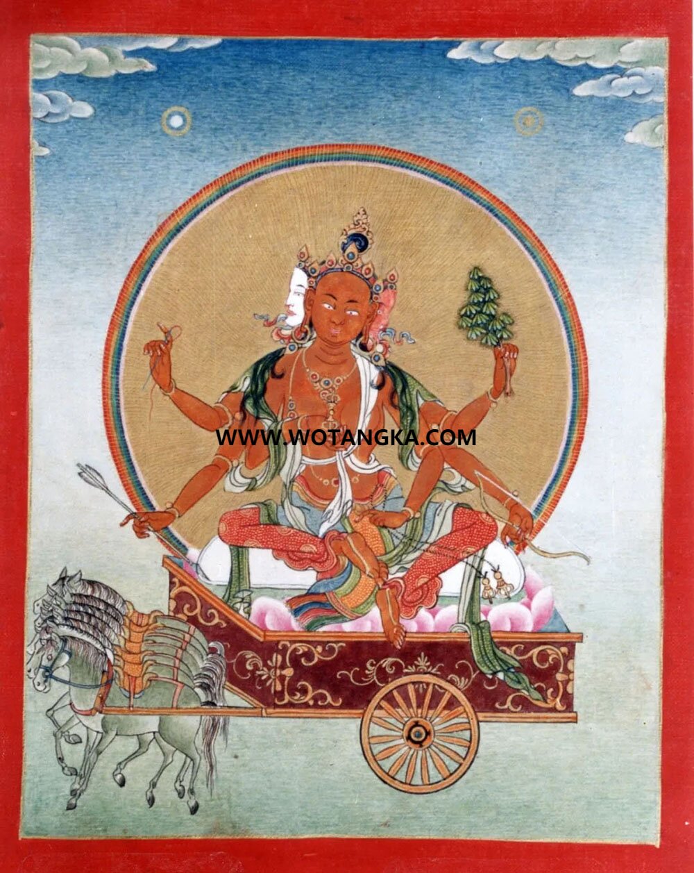 沃唐卡编号AC67912：摩利支天