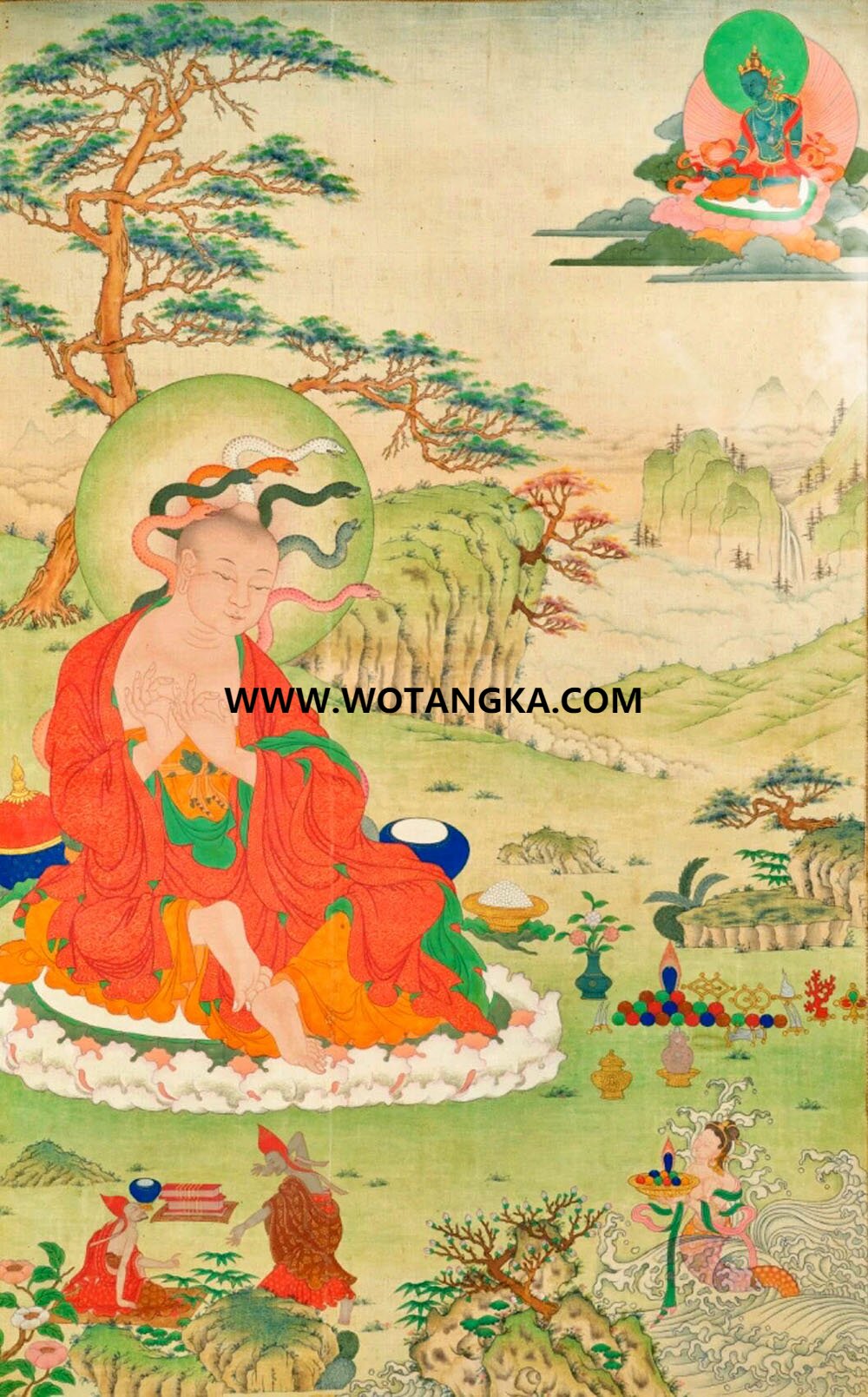 沃唐卡编号AC82378：龙树菩萨