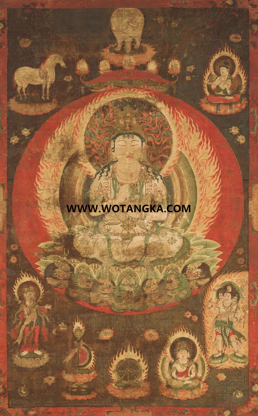 沃唐卡编号AC84134：大日如来（东密）