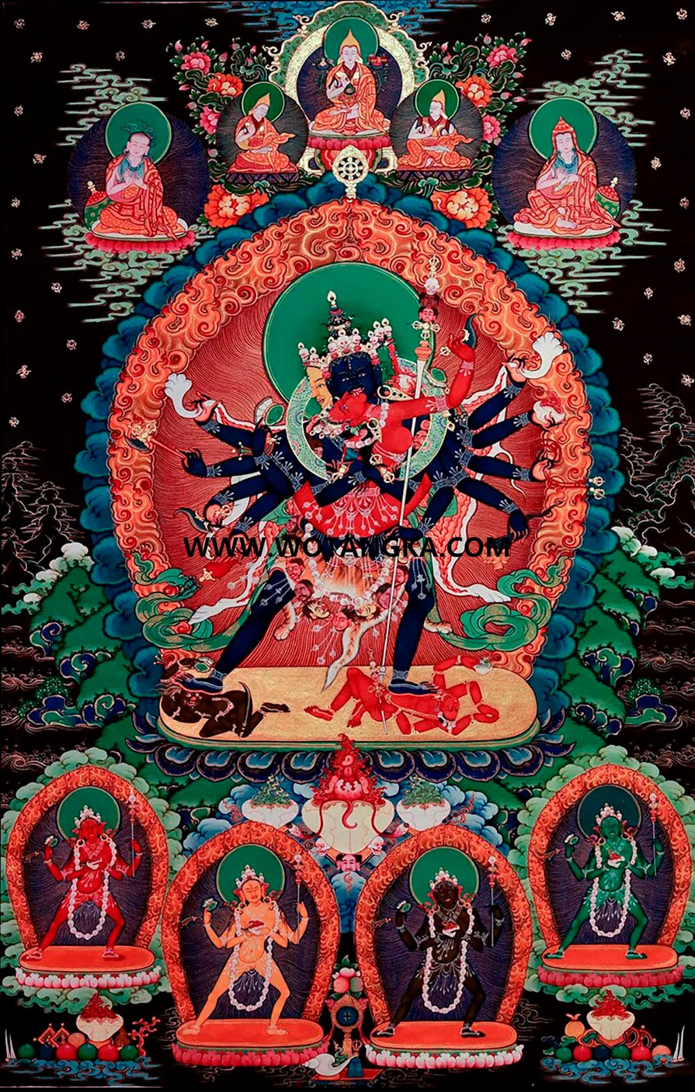沃唐卡编号AC92168：胜乐金刚