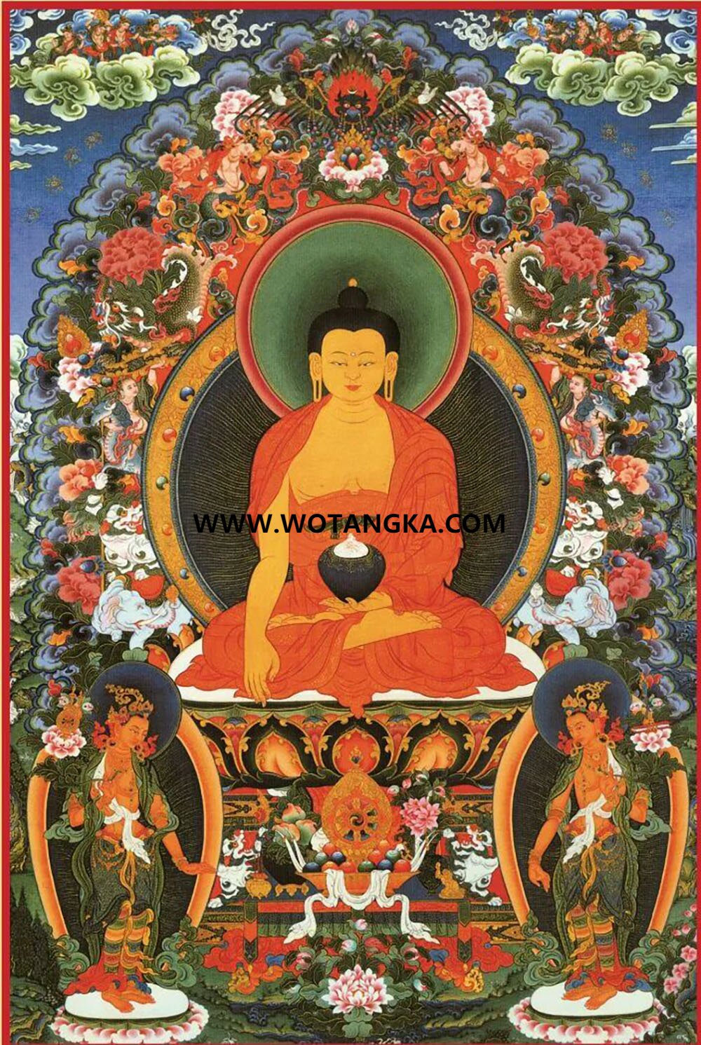 沃唐卡编号AC96835：释迦牟尼佛