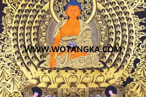 编号138-631799：黑金唐卡-释迦牟尼佛·三十五佛（124*87CM左右）