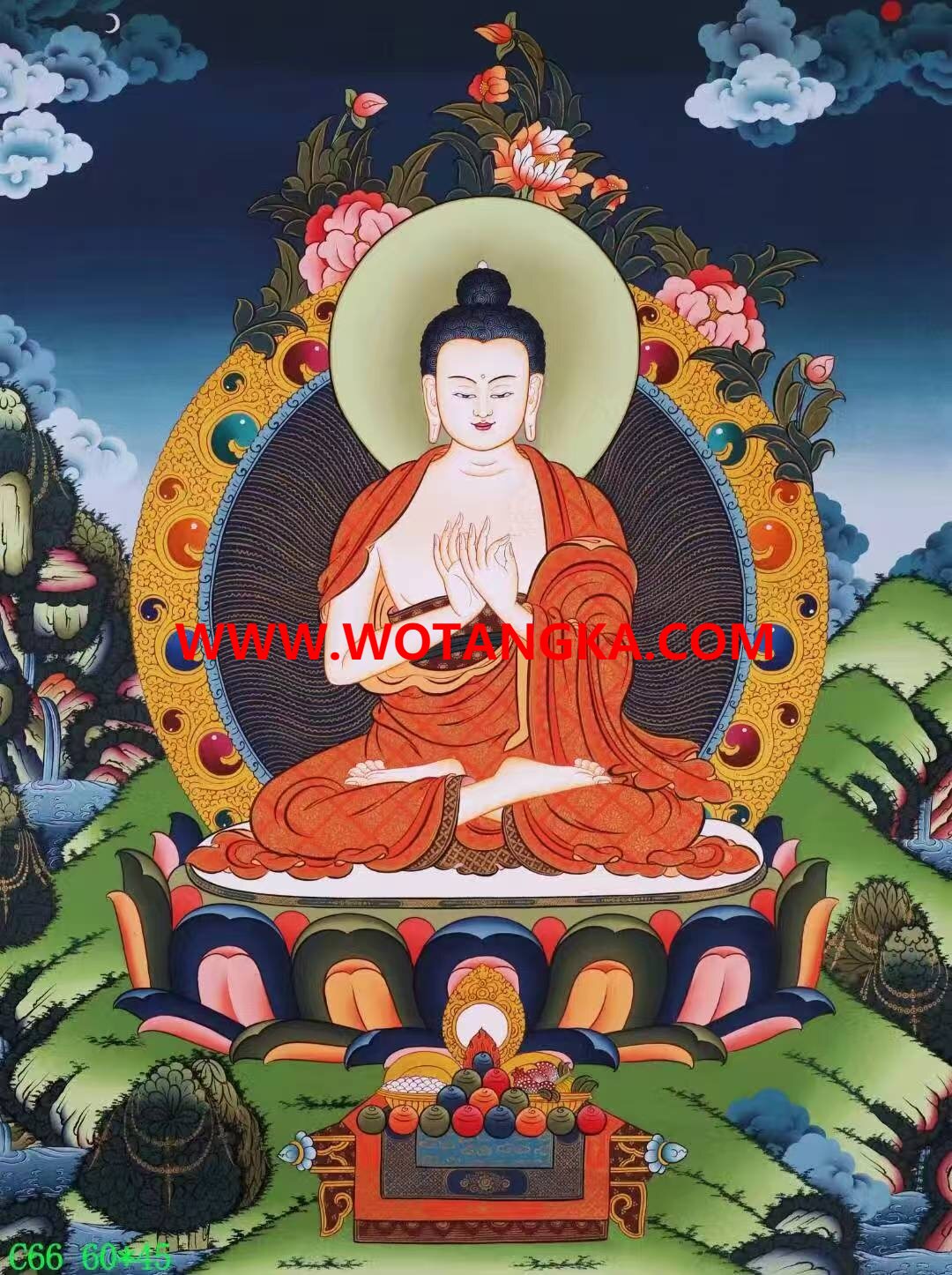 编号138-749139：彩绘唐卡-大日如来（60*45CM左右）