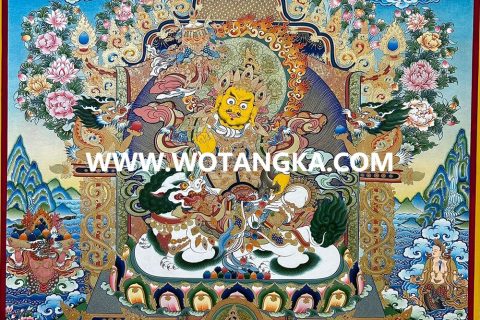 沃唐卡编号AC28560：金刚手菩萨| 沃唐卡www.WoTangKa.com