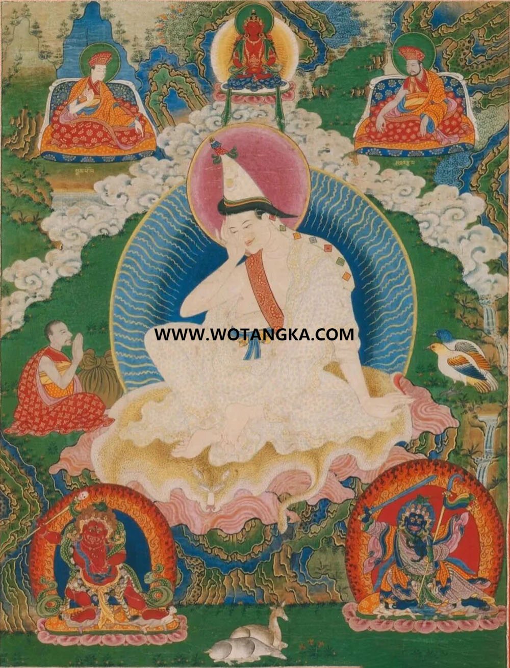 沃唐卡编号AC13958：米拉日巴尊者