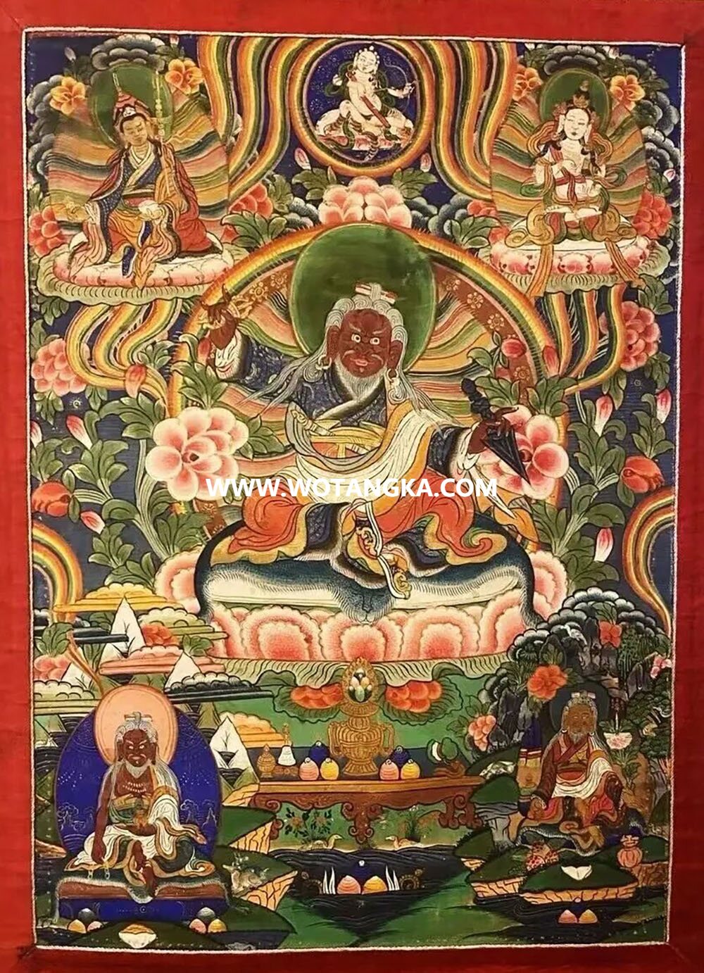 沃唐卡编号AC15478：一世敦珠法王·敦珠朗巴仁波切‌