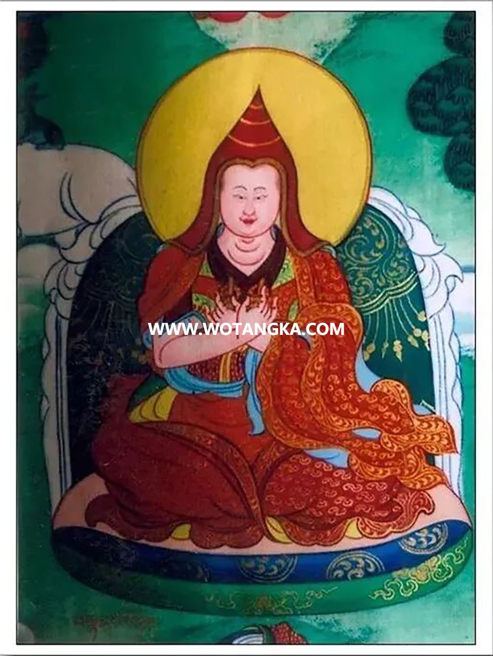 沃唐卡编号AC15793：辽西龙多仁波切