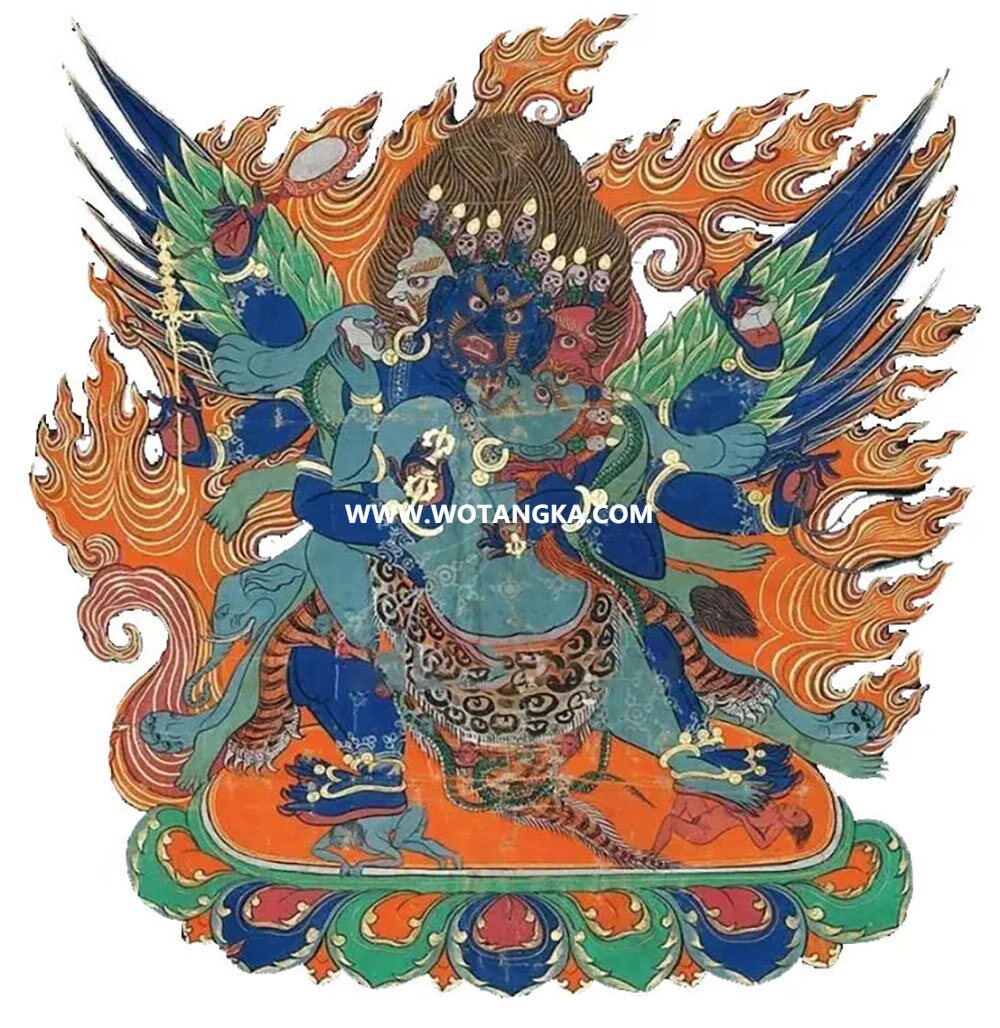 沃唐卡编号AC16722：普巴金刚