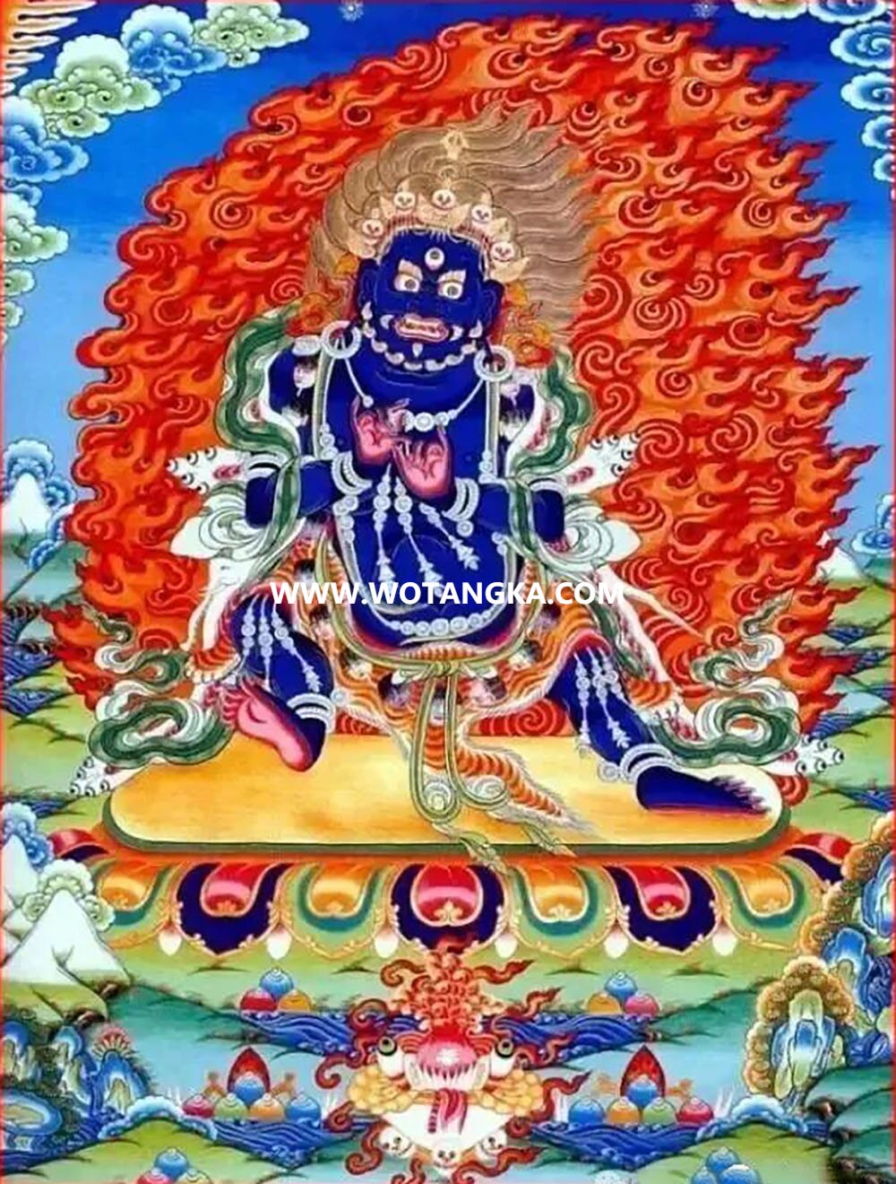 沃唐卡编号AC17693：二臂秽迹金刚