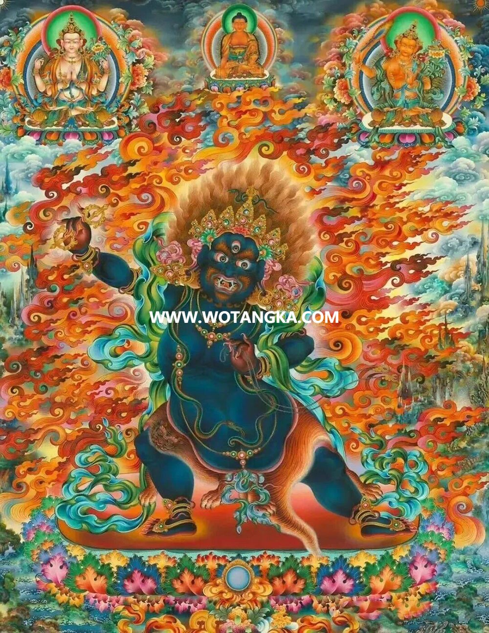 沃唐卡编号AC18362：金刚手菩萨