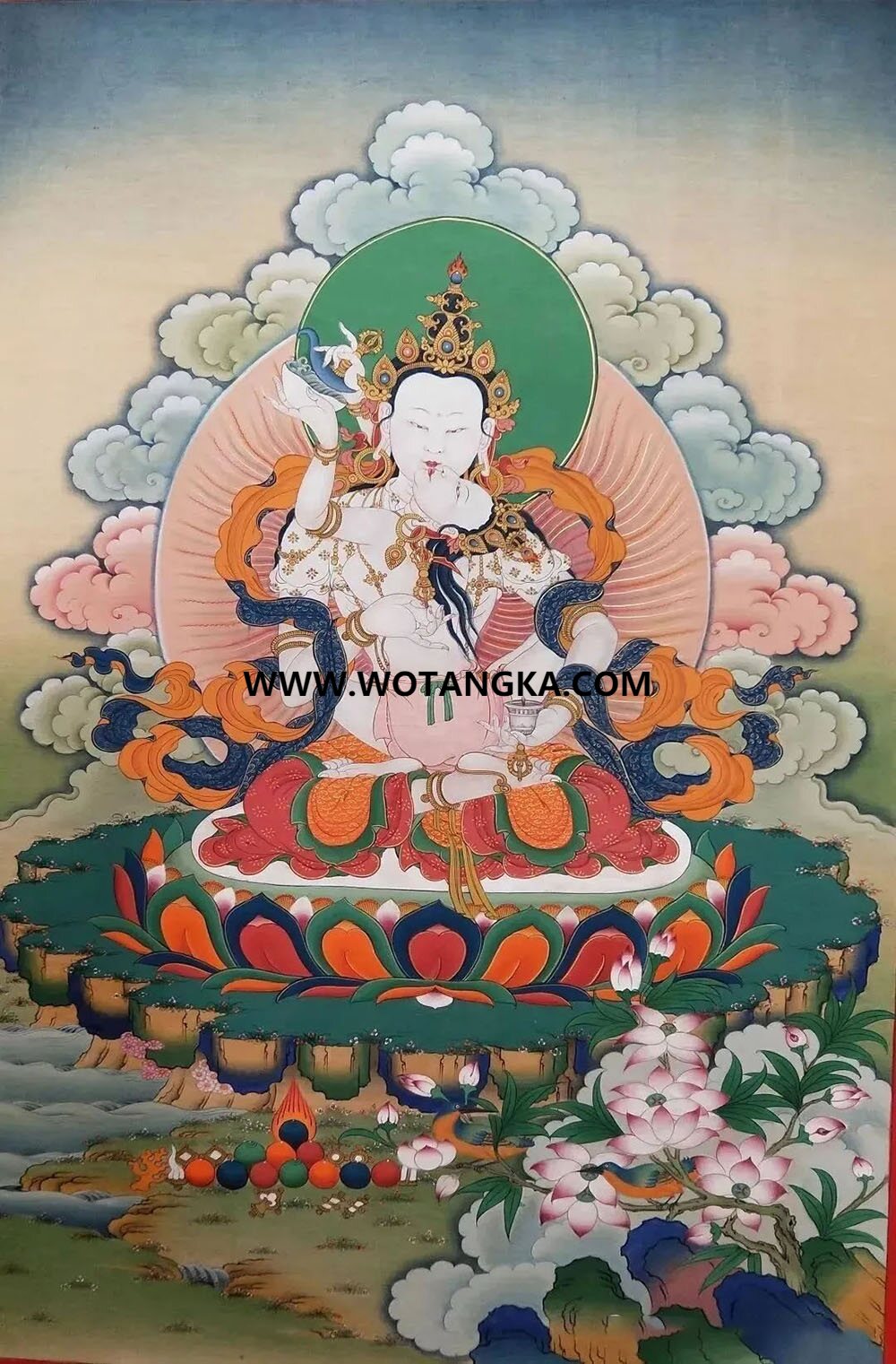 沃唐卡编号AC18947：双身金刚萨埵