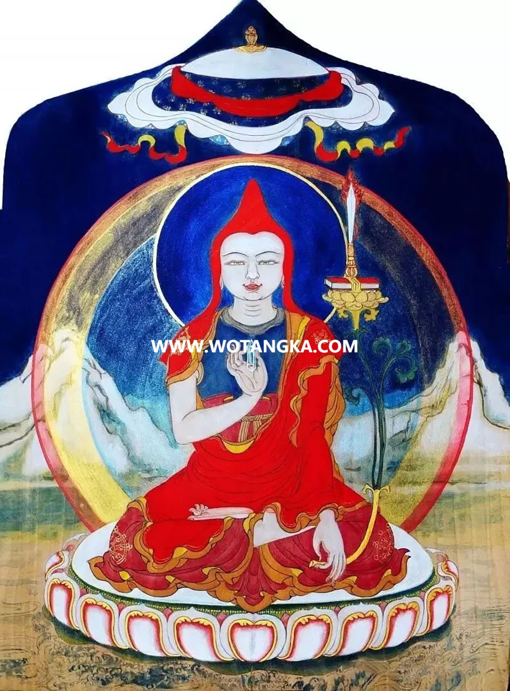 沃唐卡编号AC23156：无垢光尊者