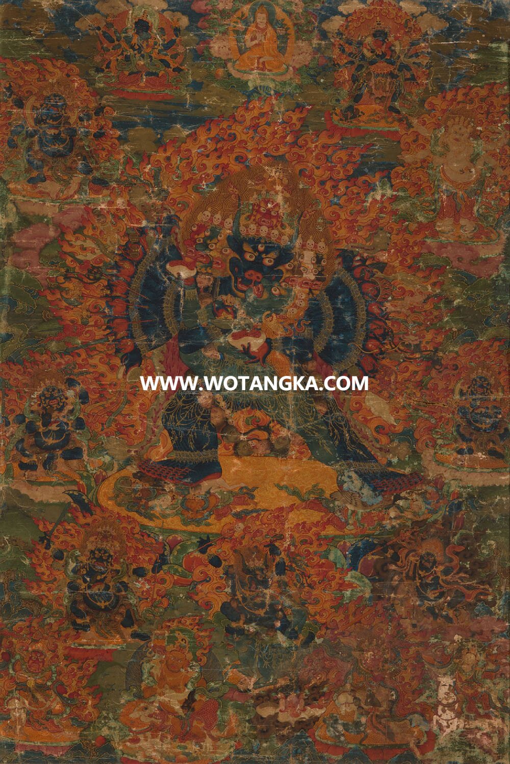沃唐卡编号AC25804：大威德金刚