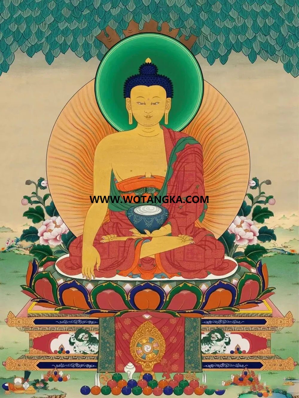 沃唐卡编号AC26354：释迦牟尼佛
