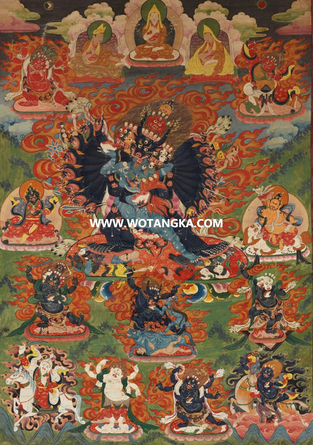 沃唐卡编号AC27802：大威德金刚