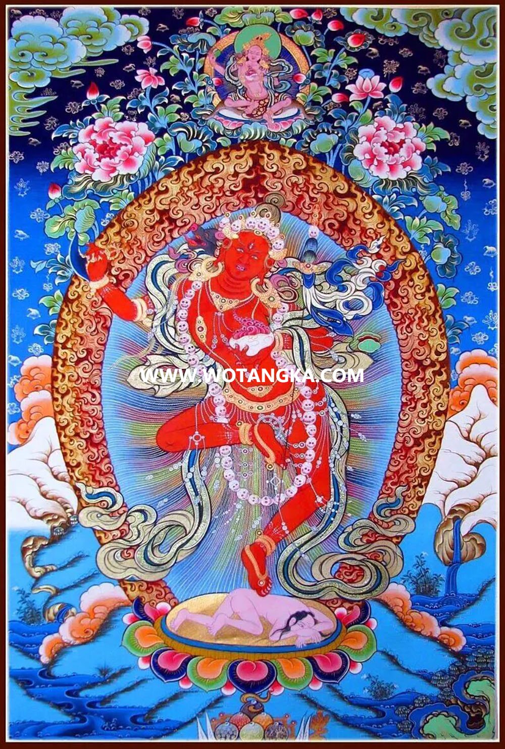 沃唐卡编号AC37186：金刚亥母