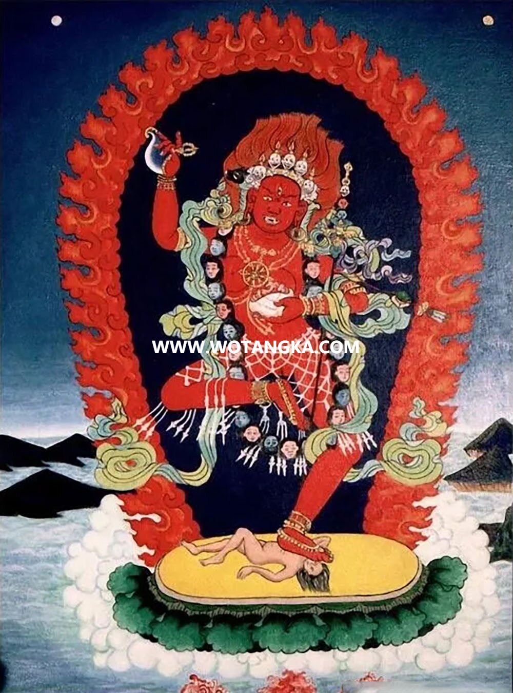 沃唐卡编号AC38159：金刚亥母