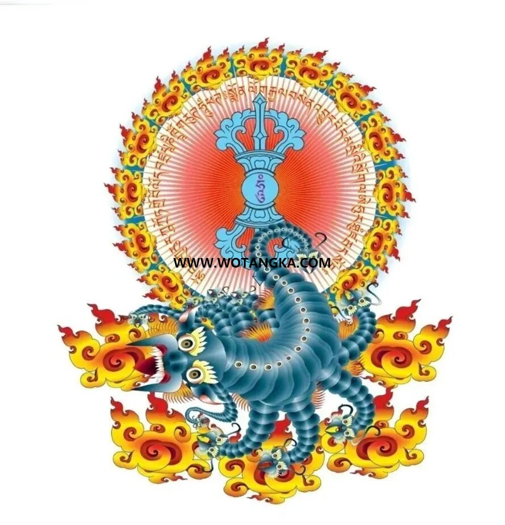 沃唐卡编号AC38913：烈焰铁蝎金刚杵