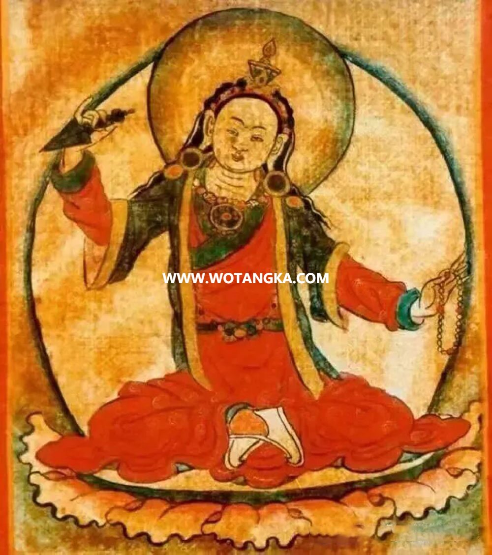 沃唐卡编号AC42567：益西加措佛母