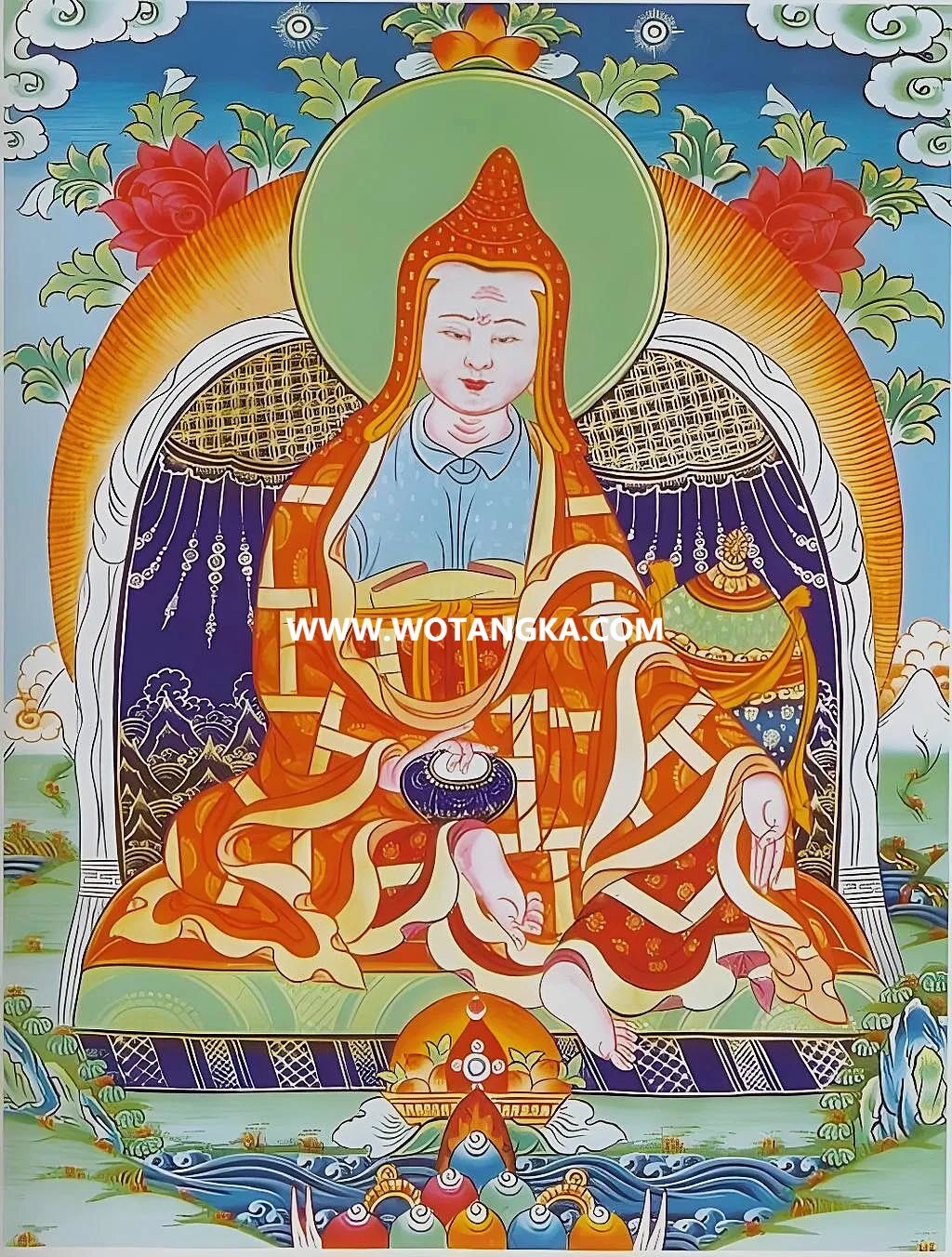 沃唐卡编号AC45721：寂护大师