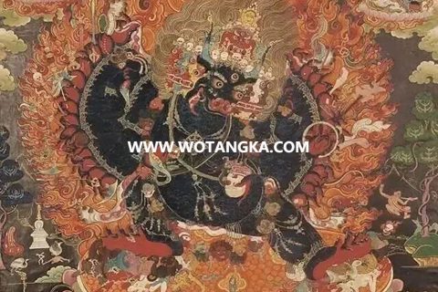 沃唐卡编号AC45872：大威德金刚